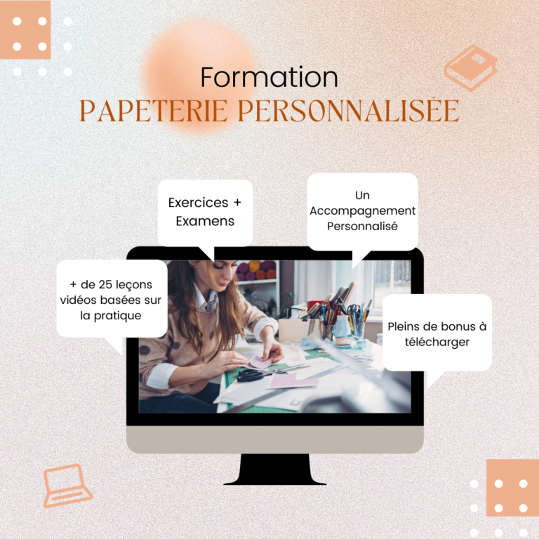 Formation Papeterie personnalisée Sweet table